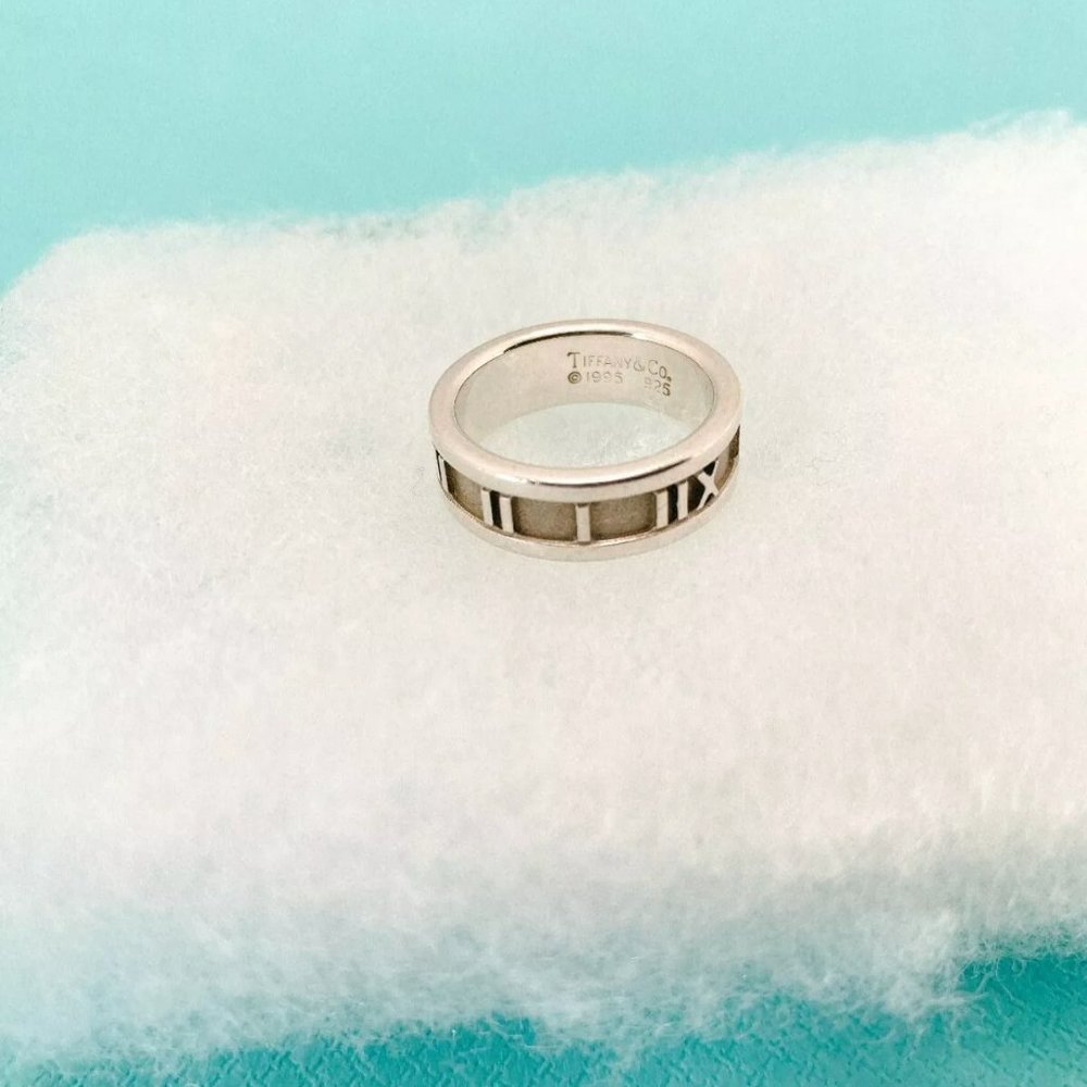 Tiffany & Co beautiful silver Atlas ring - Picture 6 of 11